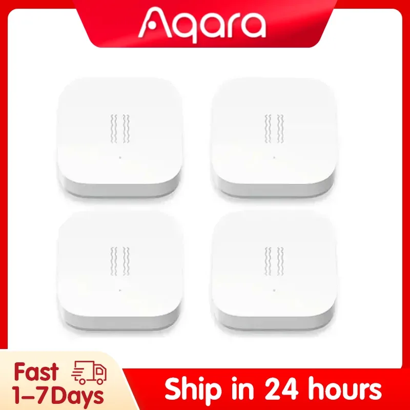 Aqara sensor de vibração zigbee sensor de choque inteligente detecção de vibração monitor de alarme embutido giroscópio para xiomi mi casa app