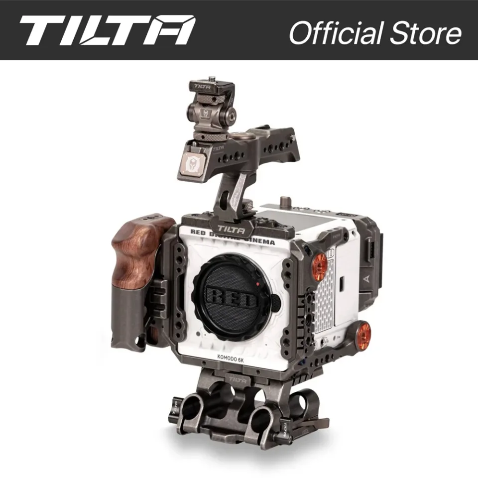 Gaiola de câmera TILTA para KOMODO VERMELHO, placa base, kit alça superior, A-E, apto para KOMOUNTAIN VERMELHO 6K