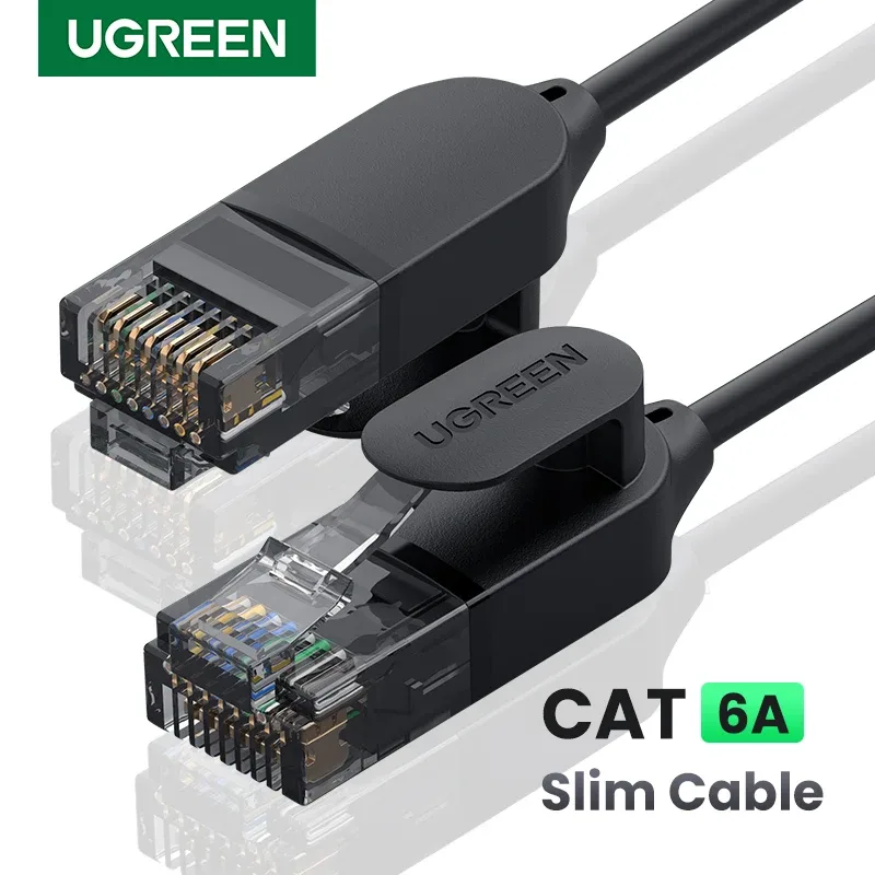 Cabo ethernet ugreen cat 6 a 10gbps cabo de rede 4 trançado par cabo de remendo internet utp cat6 um cabo lan ethernet rj45