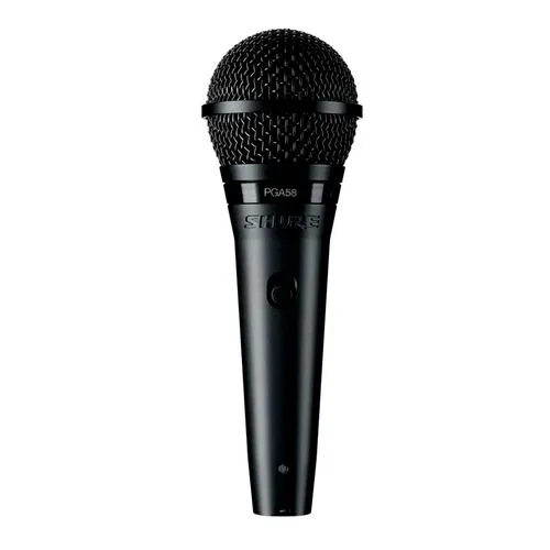 Microfone de Mão Dinâmico Cardióide PGA58-LC Microfone vocal Shure PGA58-XLR