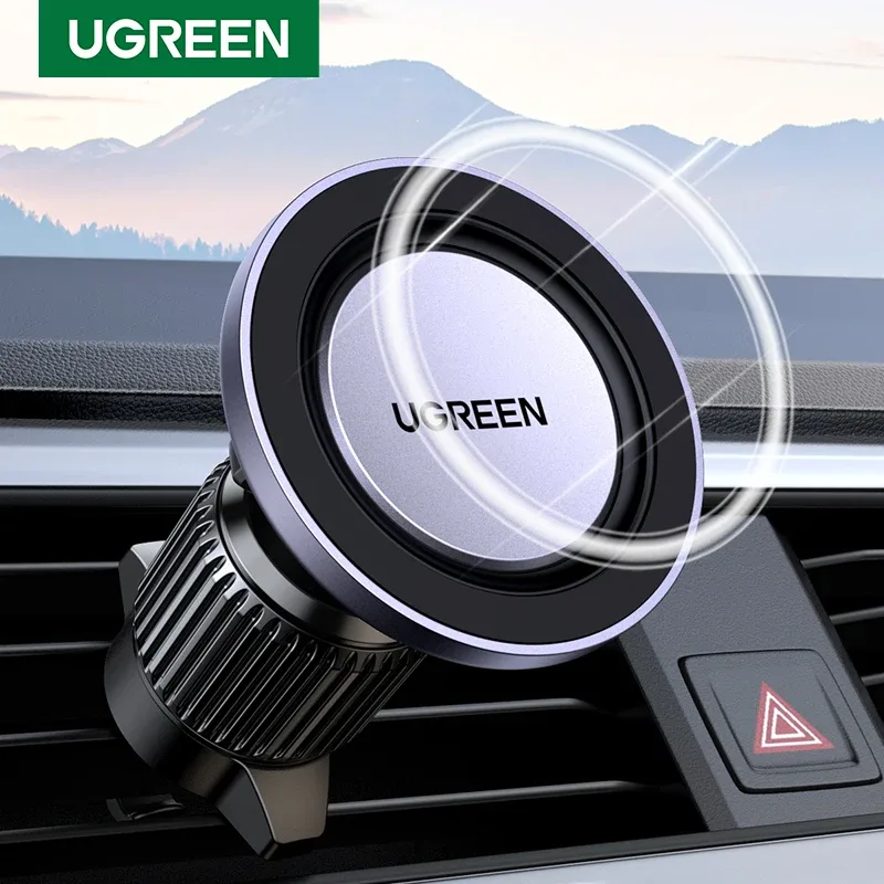 UGREEN-Suporte magnético do telefone do carro com gancho para o iphone 14, 13, 12 Pro, xiaomi, samsung, ventilação de ar, suporte do telefone do carro, suporte forte do ímã