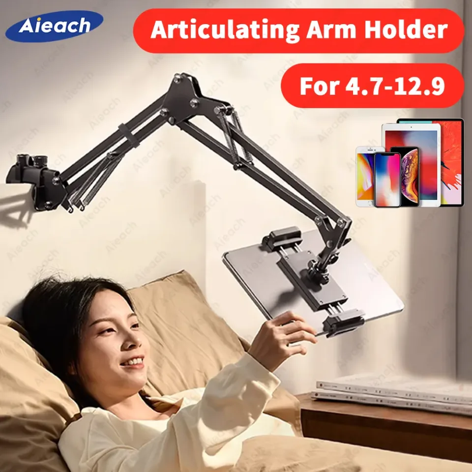 Suporte para Tablet Para Cama iPad Suporte Rotativo 360 ° Desktop Phone Mount com Braço De Alumínio Para 4.5 "~ 12.9" Xiaomi Lenovo Samsung Tablet
