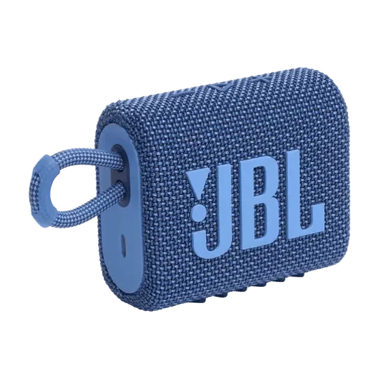 Caixa de Som JBL GO 3 Eco, Ultraportátil, À Prova D'água, Azul - JBLGO3ECOBLU