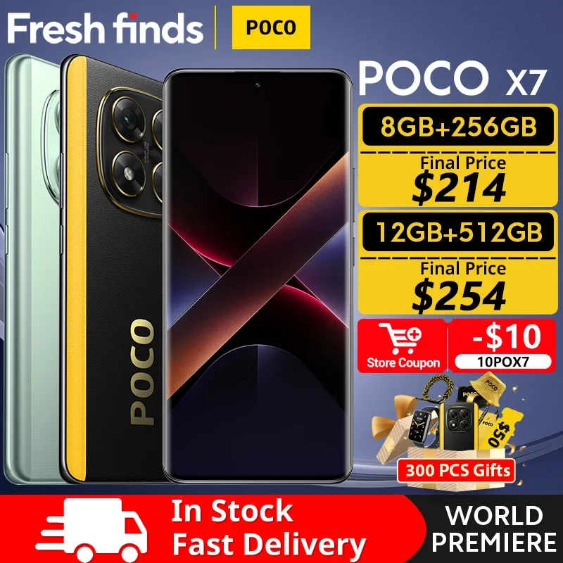 Estreia mundial poco x7 versão global smartphone dimensão 7300-ultra 6.67 "1.5k amoled display curvo 45w turbo carregamento nfc
