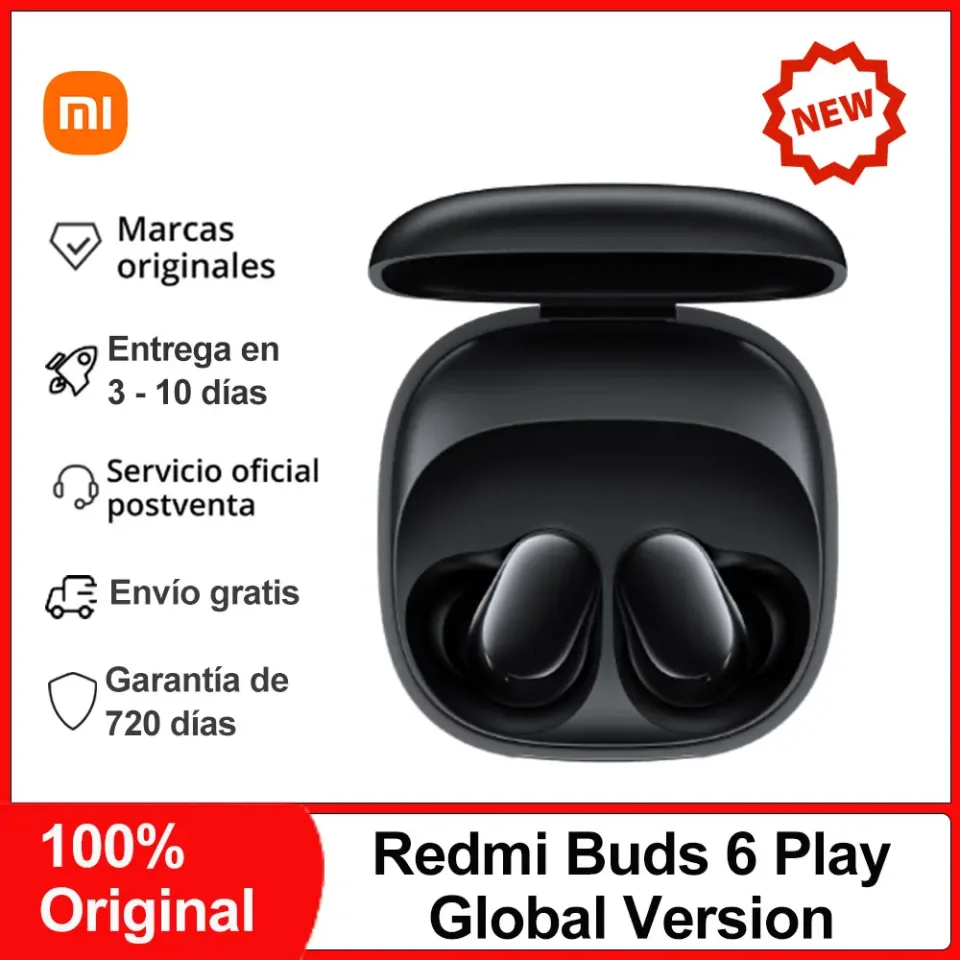 Xiaomi-Redmi Buds 6 Play Fone De Ouvido Bluetooth Sem Fio, Redução De Ruído AI, BT5.4 Touch Control Fone De Ouvido, 5 Modos EQ, Novo
