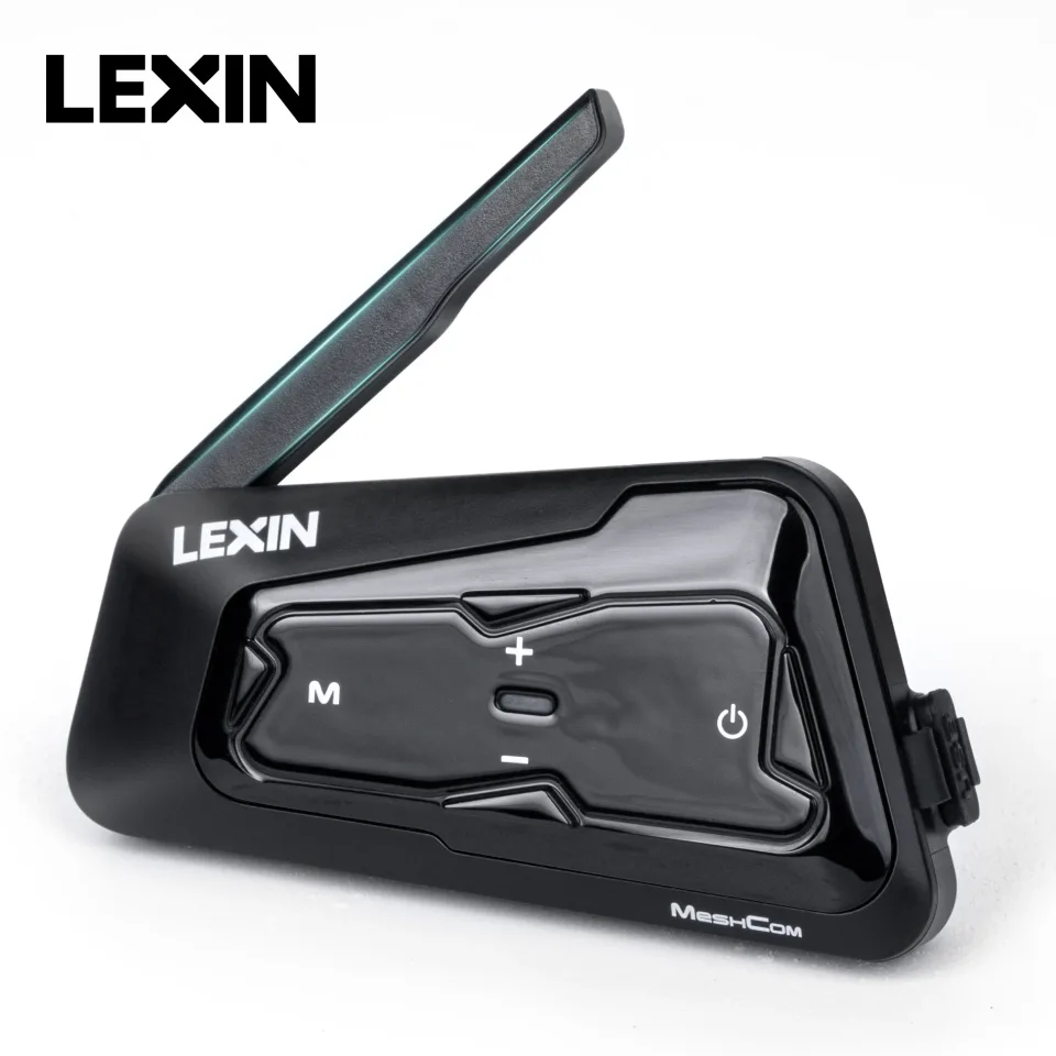 LEXIN-MeshCom Bluetooth Headset, Motocicleta Intercom, Mesh Sistema De Comunicação, Paralelo De Áudio Intercom,24 Riders