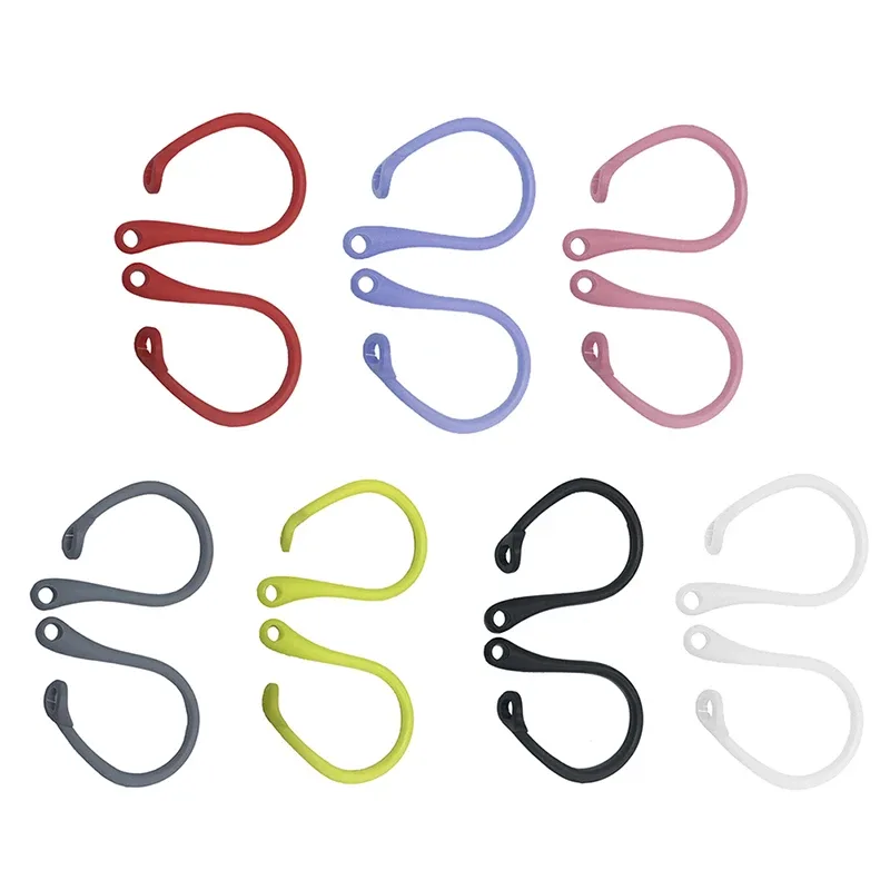 1 par de ganchos de orelha protetores, suporte de silicone macio tpu antiperda para fones de ouvido para airpods pro air pods 1 2 acessórios