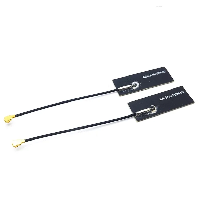 2 pçs mini pcie wifi antena interna portátil wifi bt filme antena para 2 pçs u. fl ipex mhf4 para placa de rede tablet adaptador antena