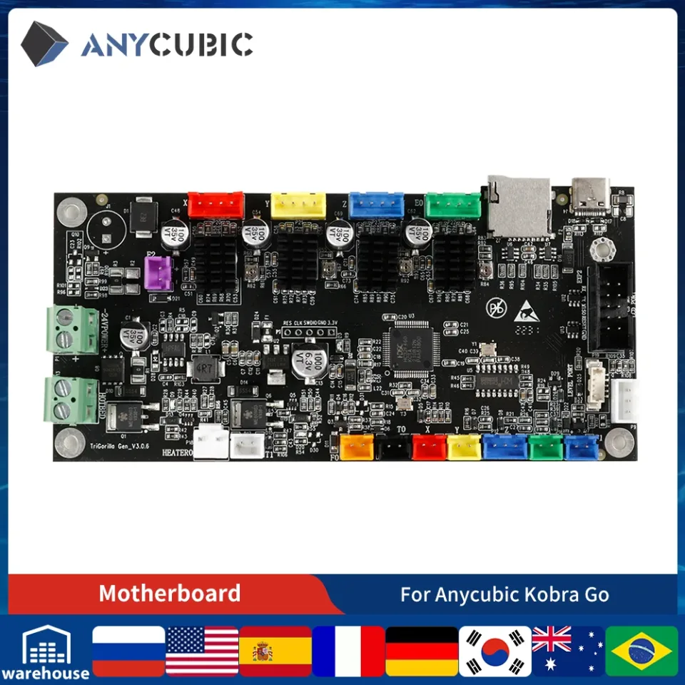 Acessórios de impressão 3D ANYCUBIC Placa-mãe original para impressora 3D FDM para Anycuibc Kobra Go