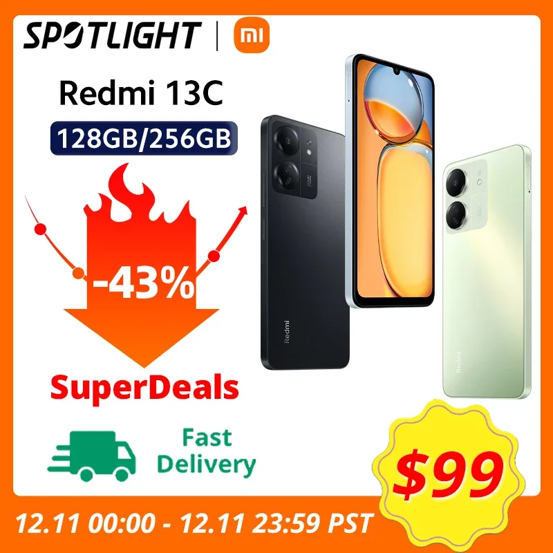 Xiaomi-Câmera Redmi 13C Octacore, MediaTek Helio G85, 50MP, 5000mAh, 90Hz, Display 6.74 ", MIUI 14, Versão Global, Estreia Mundial