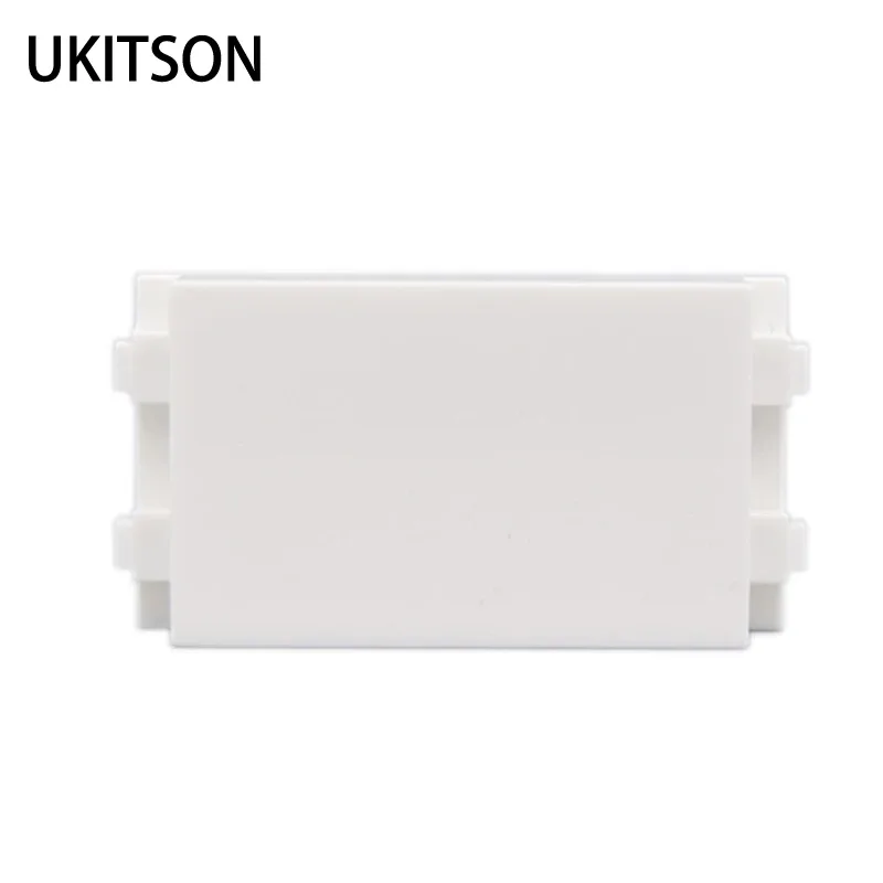 Enchimento em branco pré-preenchido soquete do módulo, espaço slot, cor branca, saída vazia para parede painel frontal, 23x36mm