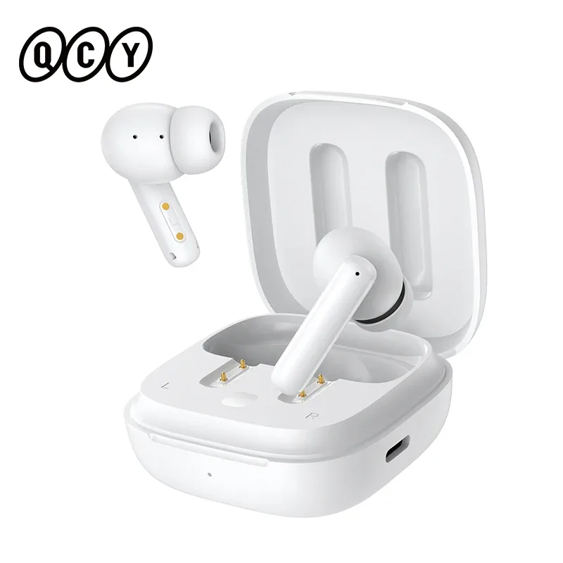 Qcy t13 anc fone de ouvido bluetooth 5.3 cancelamento de ruído ativo-28db fone de ouvido sem fio carga rápida 30h playtime 68ms baixa latência
