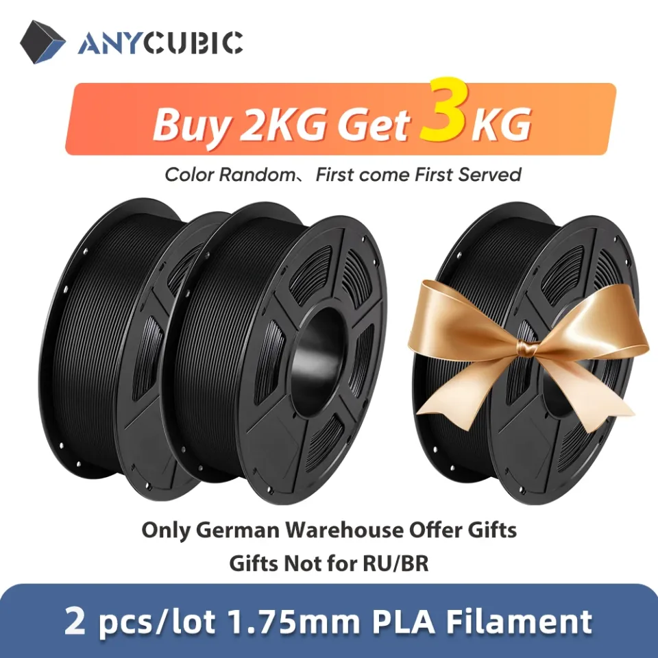 Anycúbico pla filamento de impressora 3d 1.75mm 1kg/rolo pla filamento material de impressão 3d para modelo de brinquedo impressão impressora 3d fdm