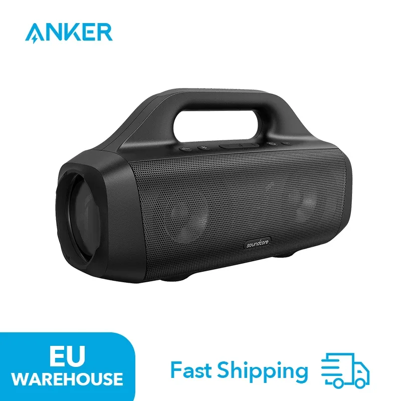 Anker-soundcore movimento boom speaker, bluetooth speaker, com drivers de áudio titânio, tecnologia bassup, proteção contra a água ipx7 24-s