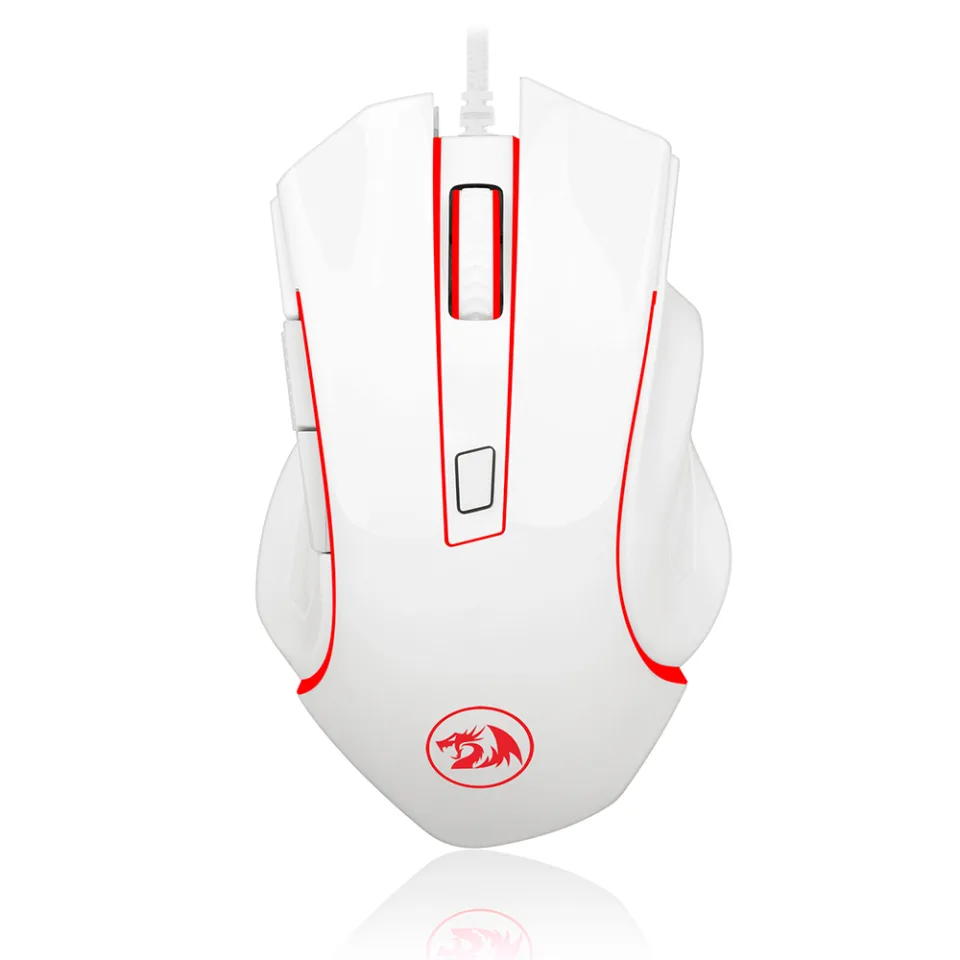 Mouse Gamer Redragon Nothosaur, 3200DPI, Com LED, Branco - M606W