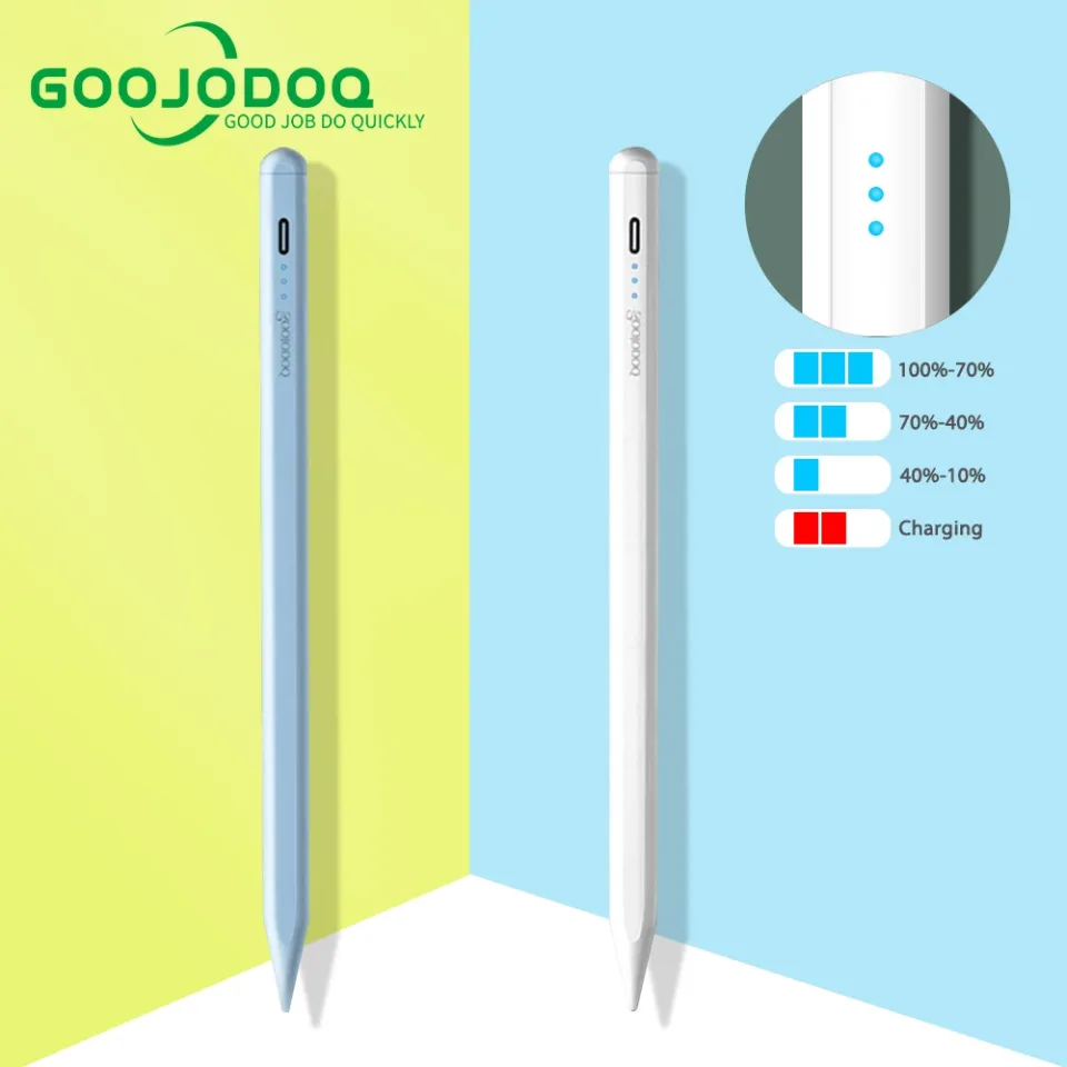 Goojodoq para apple lápis 2 1 ipad lápis stylus com plam rejeição & tilt sensor, caneta stlyus para ipad 2018 2019 2020 pro air 4