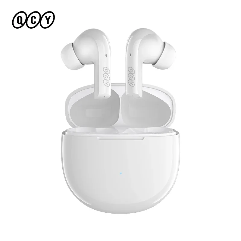 QCY-Fones de Ouvido Bluetooth Sem Fio, T18, TWS, 5.2 Earbuds, QCC3040, aptX Voice, Adaptive HD Call, Headphone, Conecte 2 Dispositivos, 32kHz