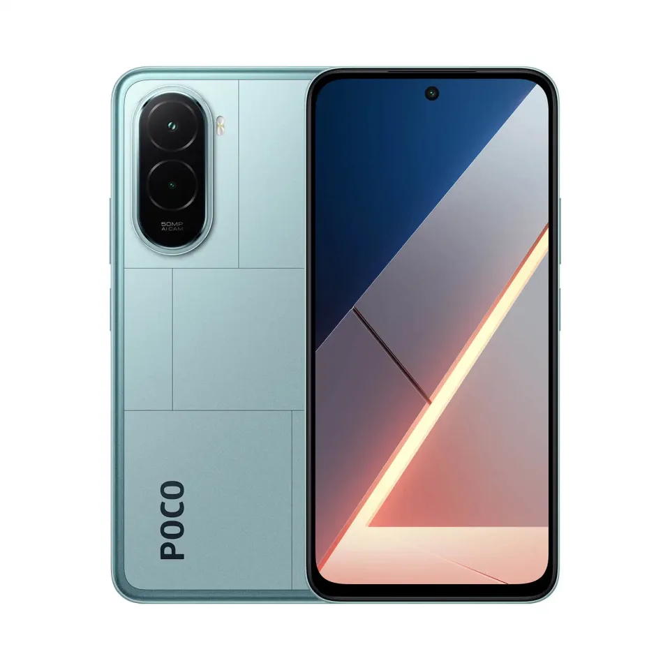 Poco M7 smartphone with 6.9" FHD+ display, 50MP dual AI camera, and massive 7000mAh battery, featuring 5G connectivity and Android 2024, perfect for photography enthusiasts and mobile gamers.