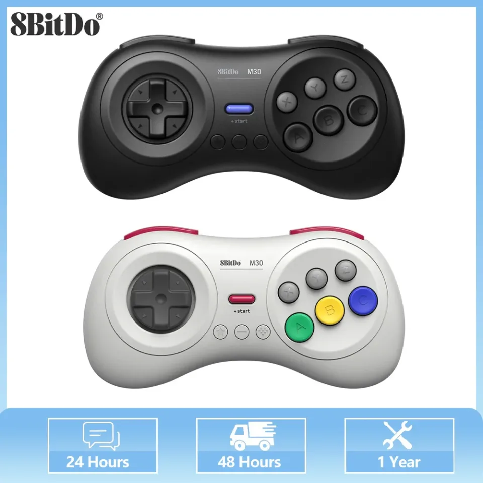Suporte para gamepad Bluetooth 8BitDo M30 para Nintendo Switch/Windows 10/11/Android/Raspberry Pi Controller