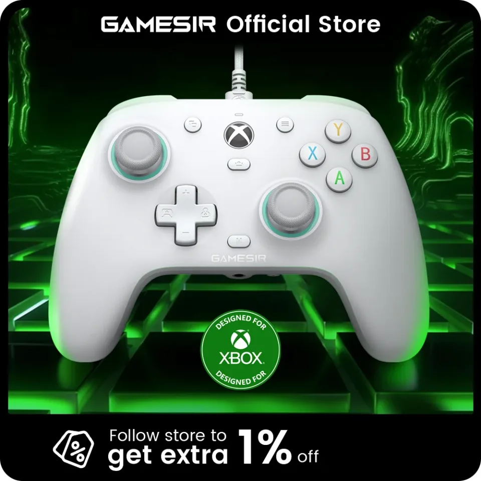 GameSir G7 SE Xbox Gaming Controller Gamepad com fio para Xbox Series X, Xbox Series S, Xbox One, com joystick de efeito Hall