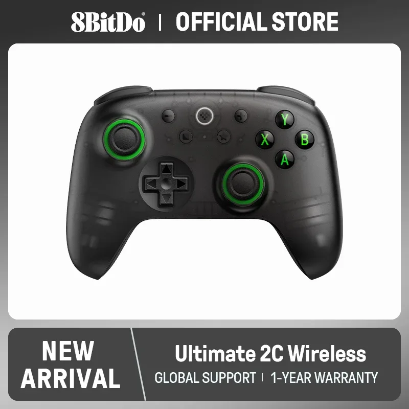 8BitDo - Controle de Jogo Sem Fio Ultimate 2C para PC, Windows 10, 11, Steam Deck, Raspberry Pi, Android