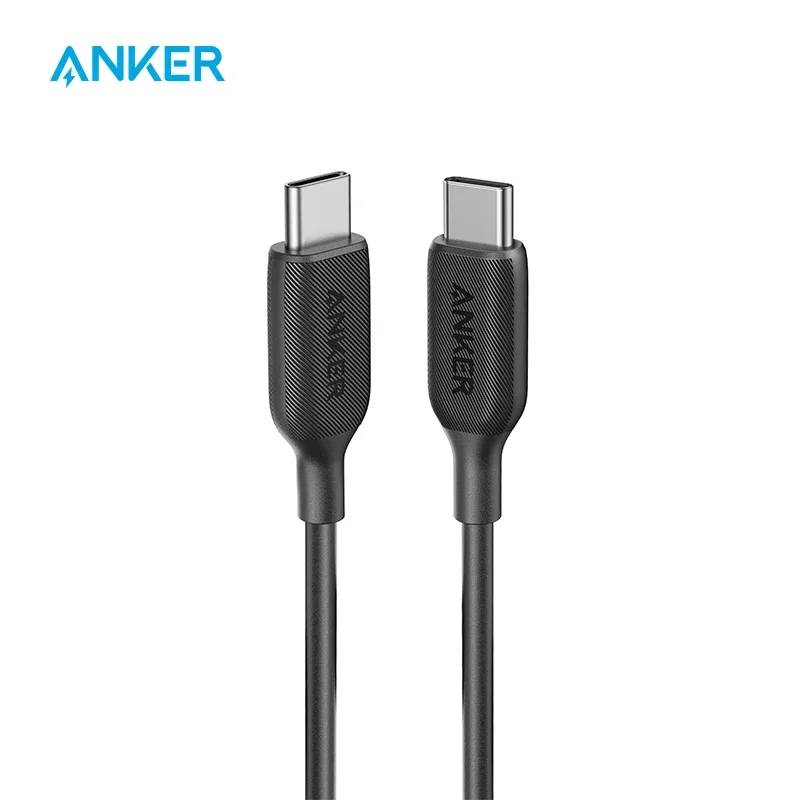 Anker-powerline iii tipo c cabo de carregamento rápido para samsung galaxy s20 plus s9 s8 plus cabo do carregador de telefone, 60w
