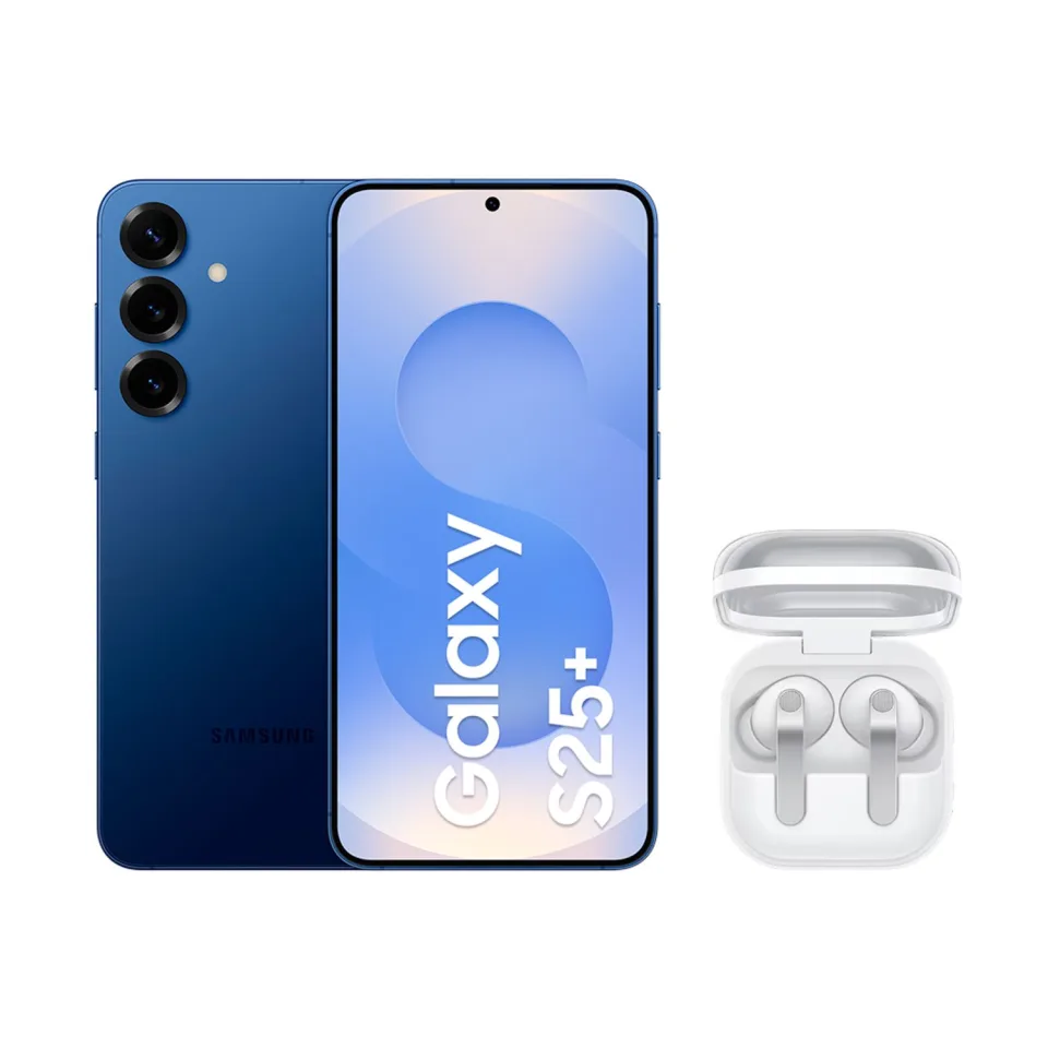 Celular Samsung S25+ (512GB) - Azul Marinho + Buds4 Pro - Branco Combo