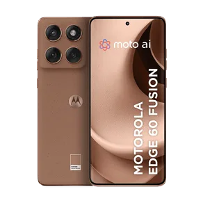 Smartphone Motorola Edge 60 Fusion 5G 256GB - 8GB RAM + 16GB RAM Boost, moto AI 50MP Sony Camera ultrarresistencia militar IP68 e IP69 NFC - Mocha Mousse