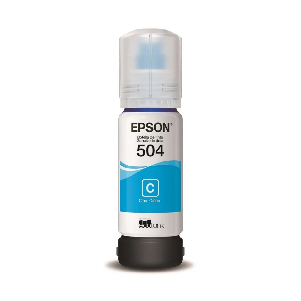 Refil De Tinta Epson T504222-BR Ciano - Para Impressoras L4150-L4160-L4260-L6171-L6270-L14150-L6161-L6191