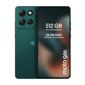 Smartphone Motorola Moto g86 512 GB / 12 GB RAM 12GB RAM+12GB Ram Boost, Tela 1.5K pOLED, 50MP Sony camera OIS Moto AI, videos em 4K, IP68 + IP69 - Verde Escuro