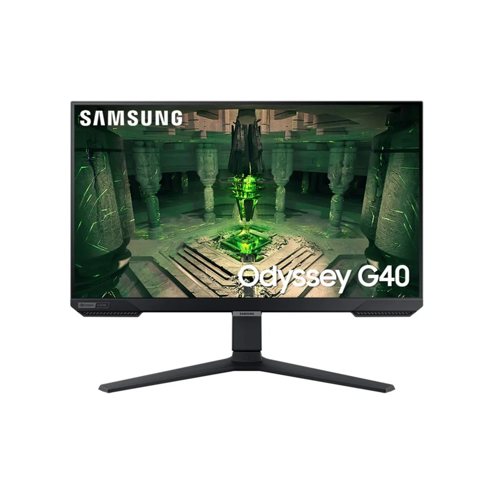 Monitor Gamer Samsung Odyssey G40 27", 240 Hz, 1ms, ajuste de altura, Gsync, Freesync,HDMI, DP, FHD, Preto 27"
