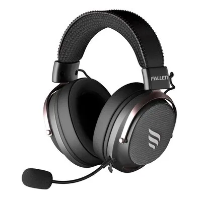 Headset Gamer Sem Fio Fallen Morcego Pro Wireless, 7.1 Virtual, Surround, Bluetooth 5.2, Microfone Destacável, Preto - HE00062