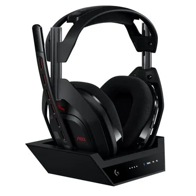 Headset Gamer Sem Fio Astro Gaming A50 LIGHTSPEED + Base Station (Gen 5) Com Tecnologia PLAYSYNC AUDIO, Bluetooth, Preto - 939-002217