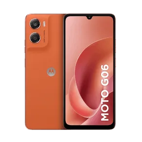 Smartphone Motorola Moto g06 128GB 4GB RAM + 8GB Ram Boost, Camera 50MP com AI Bateria de 5200 mAh Tela 6.9" - Laranja