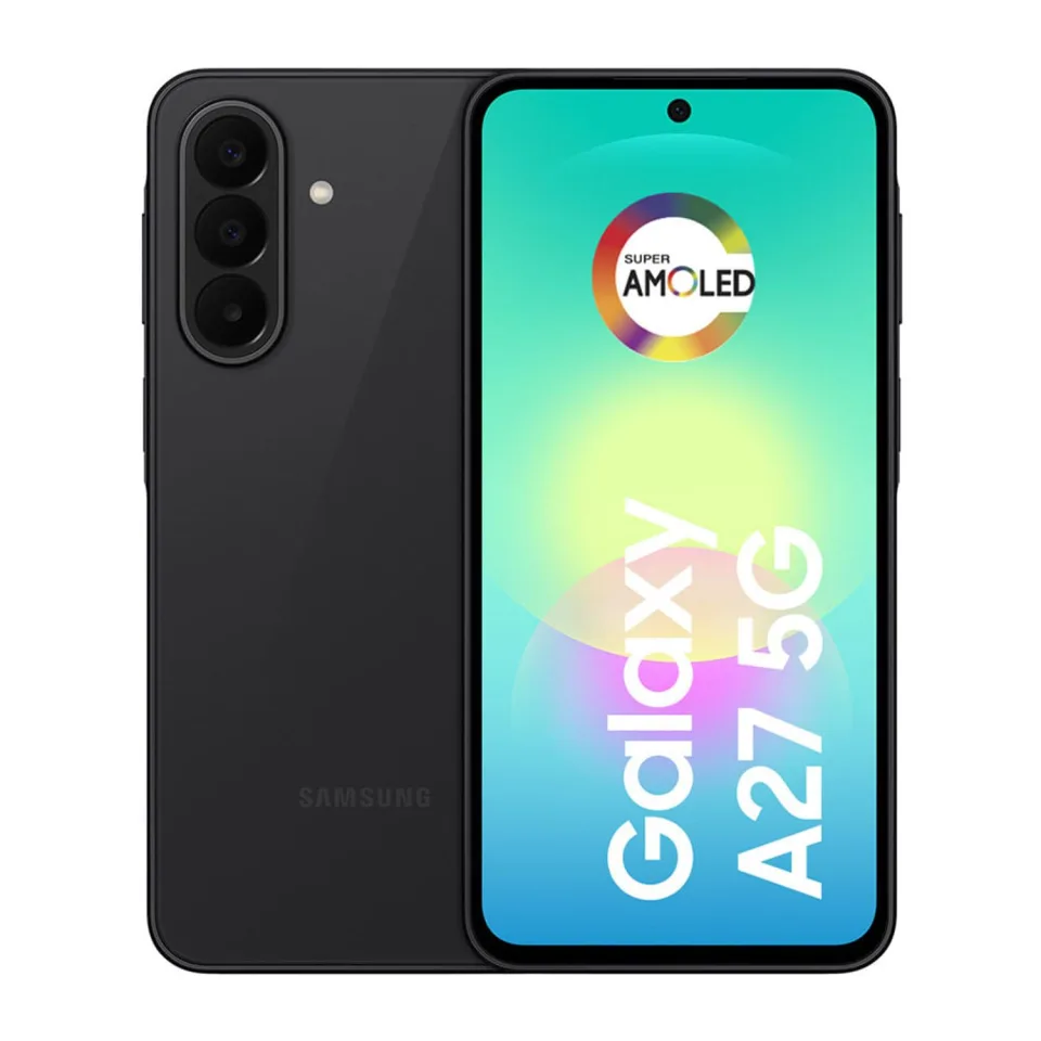 Celular Galaxy A27 5G 128GB, câmera tripla de 50MP, processador Snapdragon 6 Gen 3, feito para durar Preto
