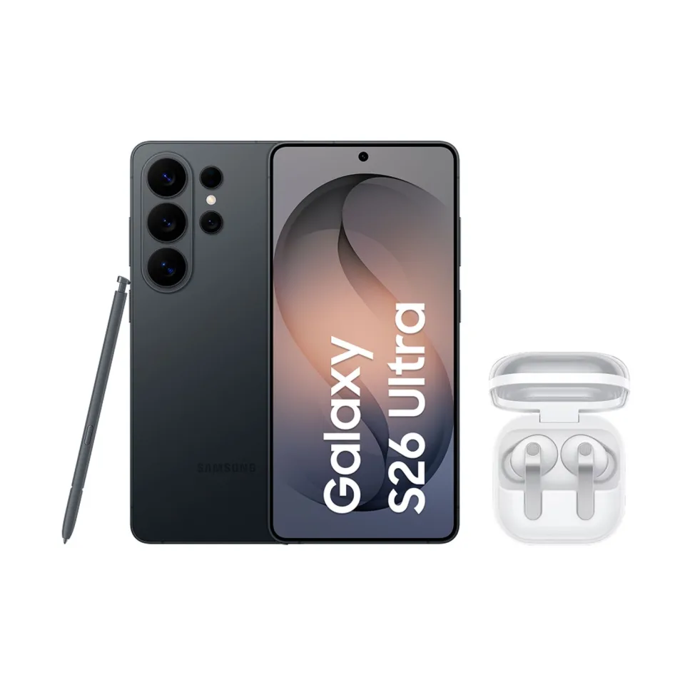 Celular Samsung S26 Ultra (256GB) - Preto + Buds4 Pro - Branco Combo