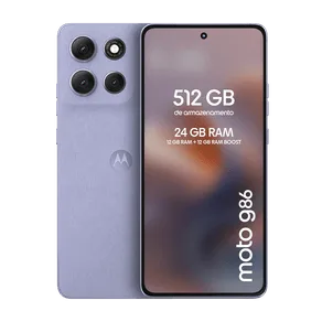 Smartphone Motorola Moto g86 512 GB / 12 GB RAM 12GB RAM+12GB Ram Boost, Tela 1.5K pOLED, 50MP Sony camera OIS Moto AI, videos em 4K, IP68 + IP69 - Lilás