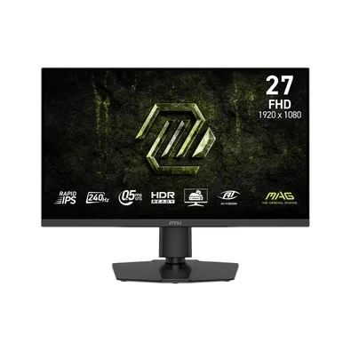 Monitor Gamer MSI MAG 272PF X24, 27", Full HD, 240Hz, Rapid IPS, 0.5ms, FreeSync Premium, Ajuste de Altura, Speakers, Preto - 272PF X24