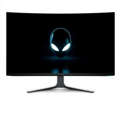 Monitor Gamer Curvo Dell Alienware 32", 4K, 240Hz, 0.03ms, QD-OLED, DisplayPort e HDMI, Ajuste de Altura, Preto e Branco - AW3225QF