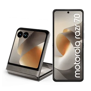 Smartphone Motorola Razr 70 5G 256GB - 8GB RAM+16GB Ram Boost, tela interna 6.9" e externa 3.6", extreme AMOLED, câmera 50MP, IP48 - Cinza