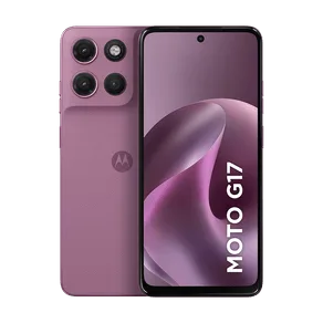 Smartphone Motorola Moto g17 256GB 4GB RAM + 8GB RAM Boost, camera 50MP Sony Lytia 600, tela FHD+ 60hz, bateria 5200 mAh - Rosa