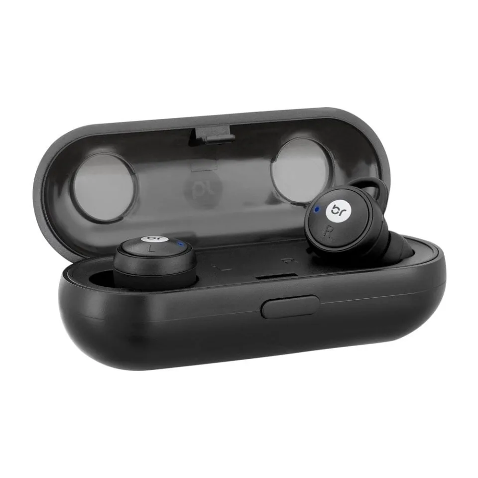 Fone de Ouvido Bluetooth Bright Blacksound, com Microfone, Preto