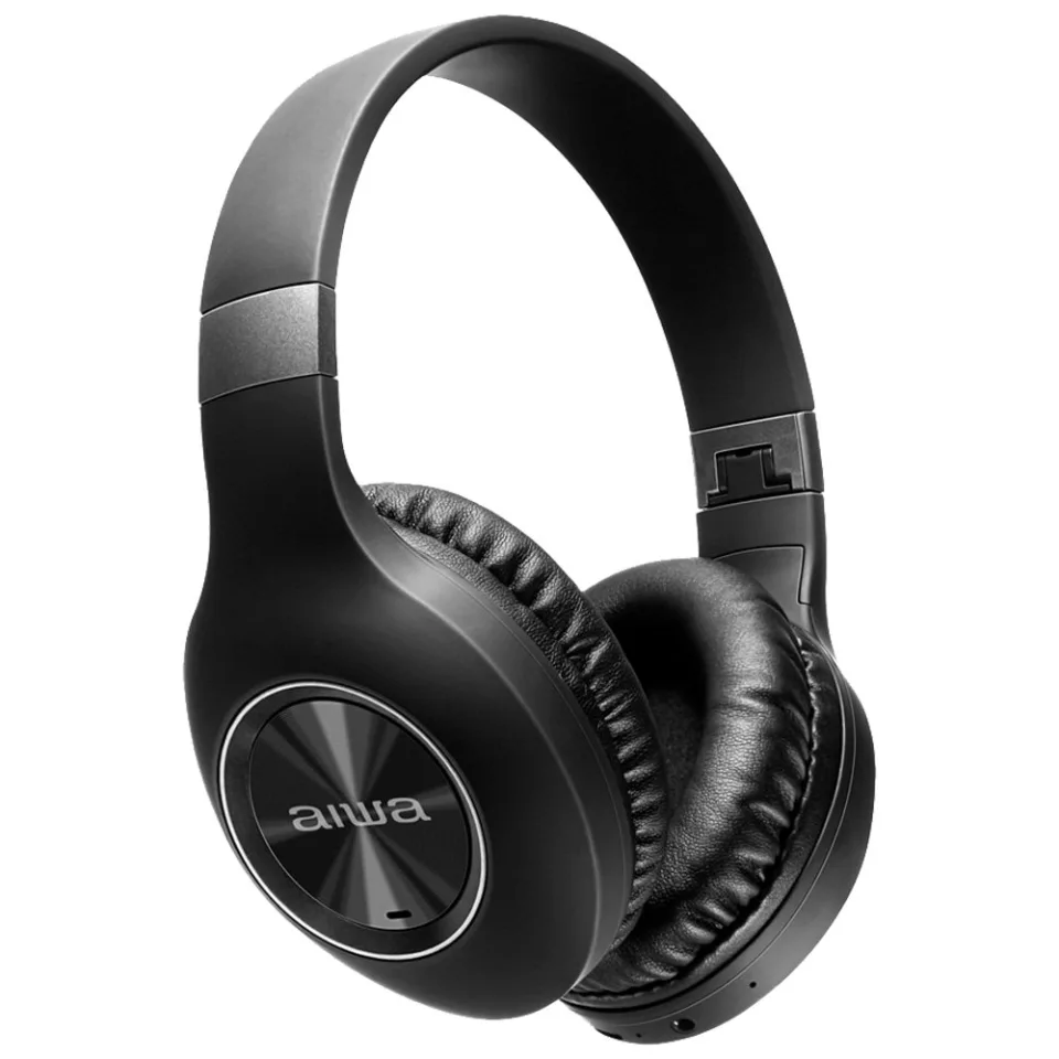 Fone de Ouvido Aiwa AWSHP02B - Bluetooth, Cancelamento de Ruído, Preto