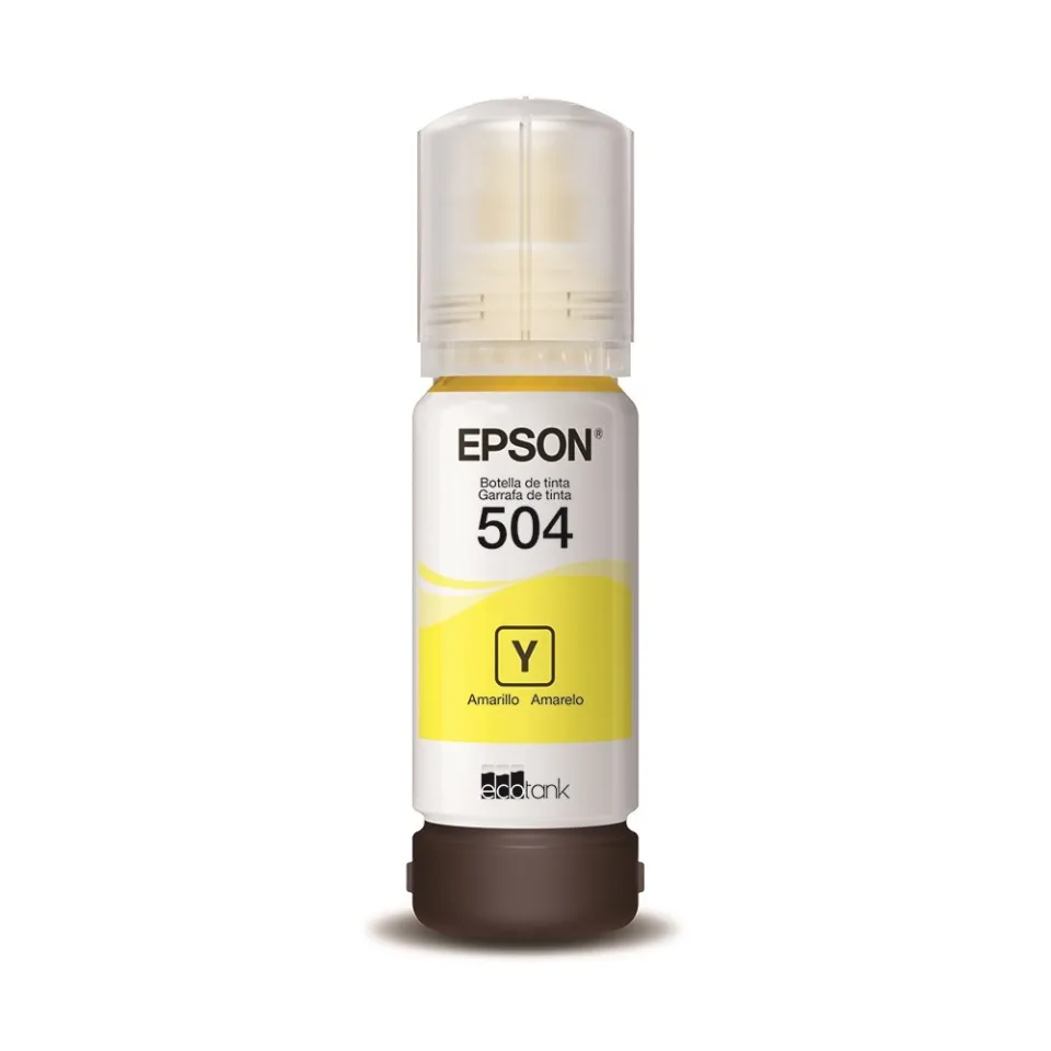 Refil De Tinta Epson T504422-BR Amarelo - Para Impressoras L4150-L4160-L4260-L6171-L6270-L14150-L6161-L6191