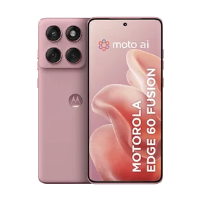 Smartphone Motorola Edge 60 Fusion 5G 256GB - 8GB RAM + 16GB RAM Boost, moto AI 50MP Sony Camera ultrarresistencia militar IP68 e IP69 NFC - Rosa