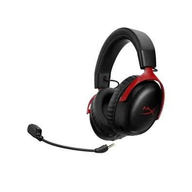 Headset Gamer Sem Fio HyperX Cloud III S, DTS Headphone:X, Bateria até 120h, Preto e Vermelho - A59Z0AA