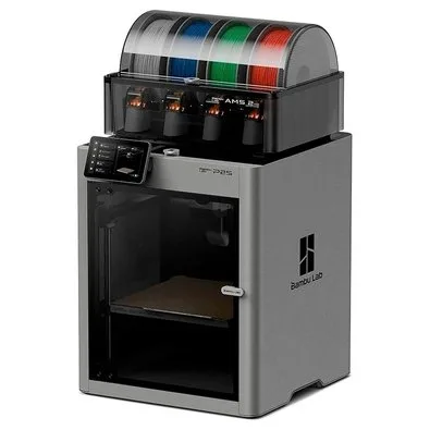 Impressora 3D Bambu Lab P2S Combo, com AMS, Fechada, 256x256x256mm, 127V, Cinza - PF004-U+SA007LV