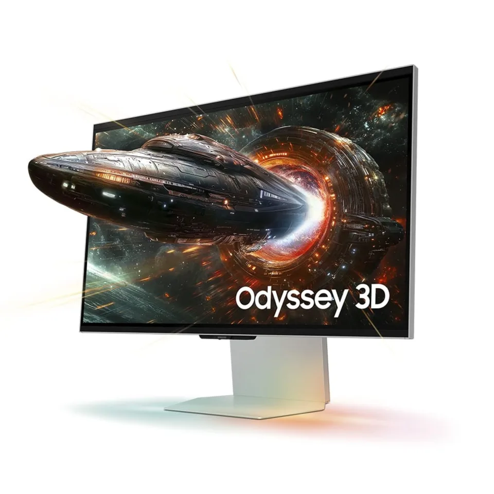 Monitor Odyssey 3D, sem óculos, 27", 4k, 165Hz, 1ms, HDMI, DP, USB Prata Mercúrio