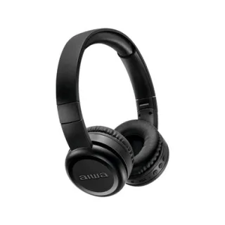 Headphone Bluetooth AIWA AWS-HP-03-B, Design Dobrável, Confortável com Microfone, Preto - AWS-HP-03-B