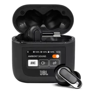 Fone de Ouvido TWS JBL Tour Pro 2, Smart Case com Tela Touch, Cancelamento de Ruído, Preto - JBLTOURPROPTWS2BLK